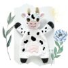 krówka przytulanka, krówka maskotka, krowa zabawa pluszowa dla dzieci do zasypiania, miękka zabawka doudou krowa